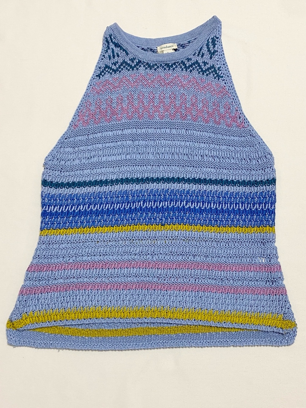 Sundance Novara Crochet Knit Sweater Tank